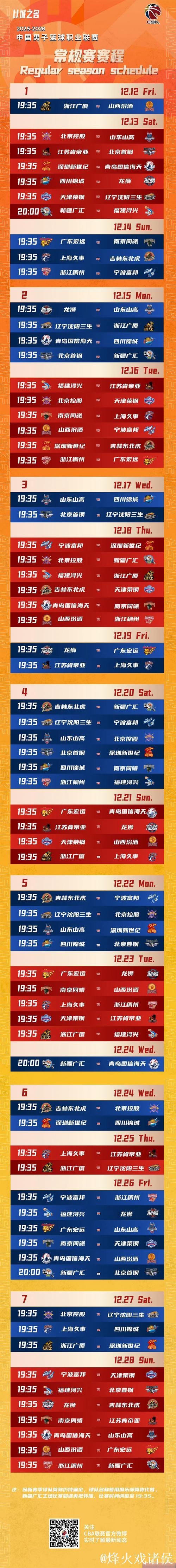 CBA揭幕战12日晚开战 CBA揭幕战12日晚开战